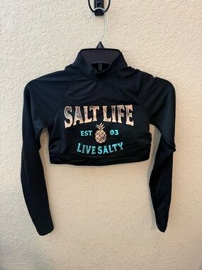 Women’s Salt Life cropped rashguard tankini swim top